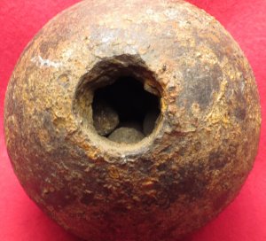 Confederate Six Pounder Spherical Case-Shot Artillery Shell